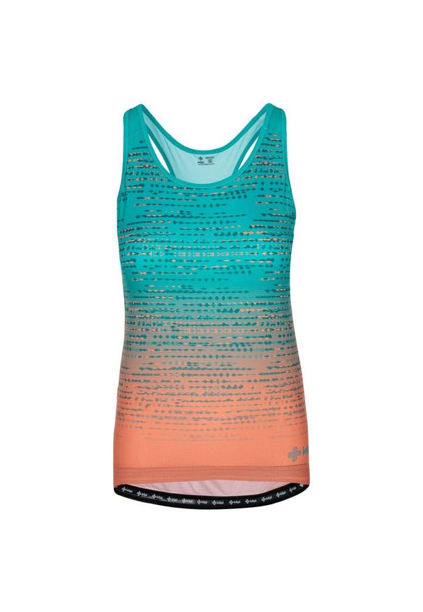 Damski tank top Kilpi Vai. Kolor: niebieski. Długość rękawa: bez rękawów. Sezon: lato. Sport: kolarstwo