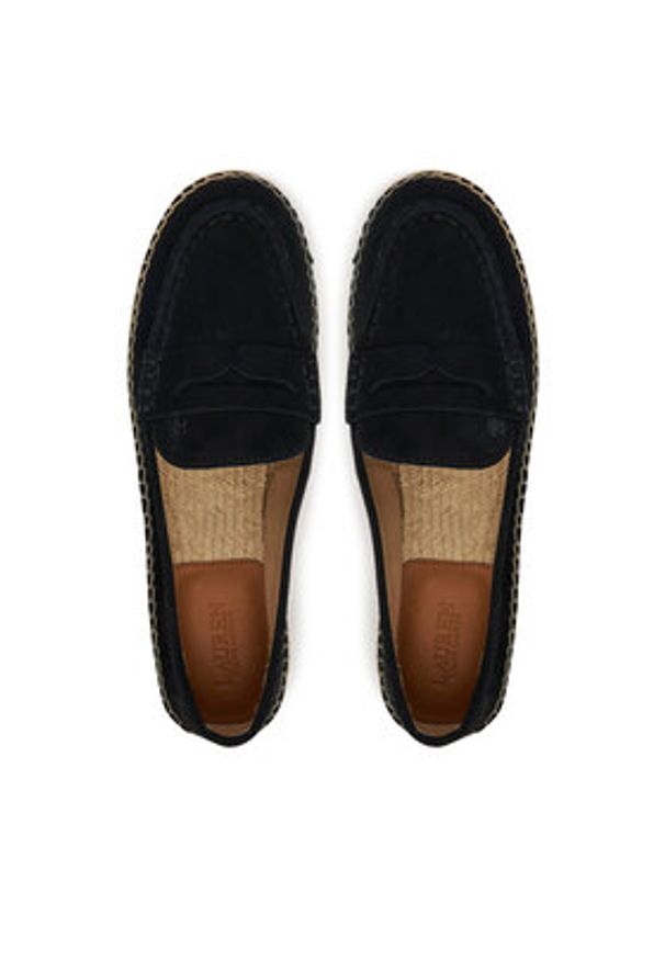 Lauren Ralph Lauren - LAUREN RALPH LAUREN Espadryle Luize 802953958003 Czarny. Kolor: czarny. Materiał: skóra, zamsz