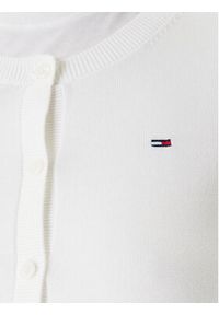 Tommy Jeans Kardigan Essential DW0DW20976 Écru Regular Fit. Materiał: bawełna #4