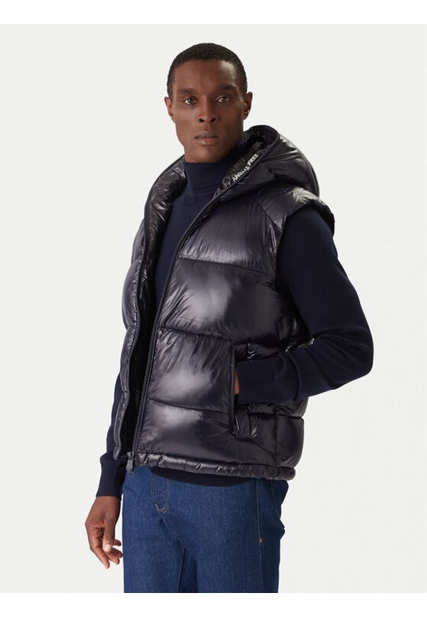 Save The Duck Kamizelka D80296M LOVE21 Granatowy Regular Fit. Kolor: niebieski. Materiał: syntetyk