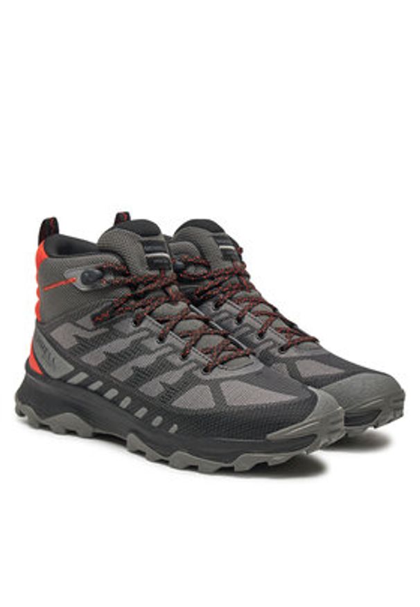 Merrell Trekkingi Speed Eco Mid Wp J038115 Szary. Kolor: szary. Materiał: skóra, zamsz. Sport: turystyka piesza