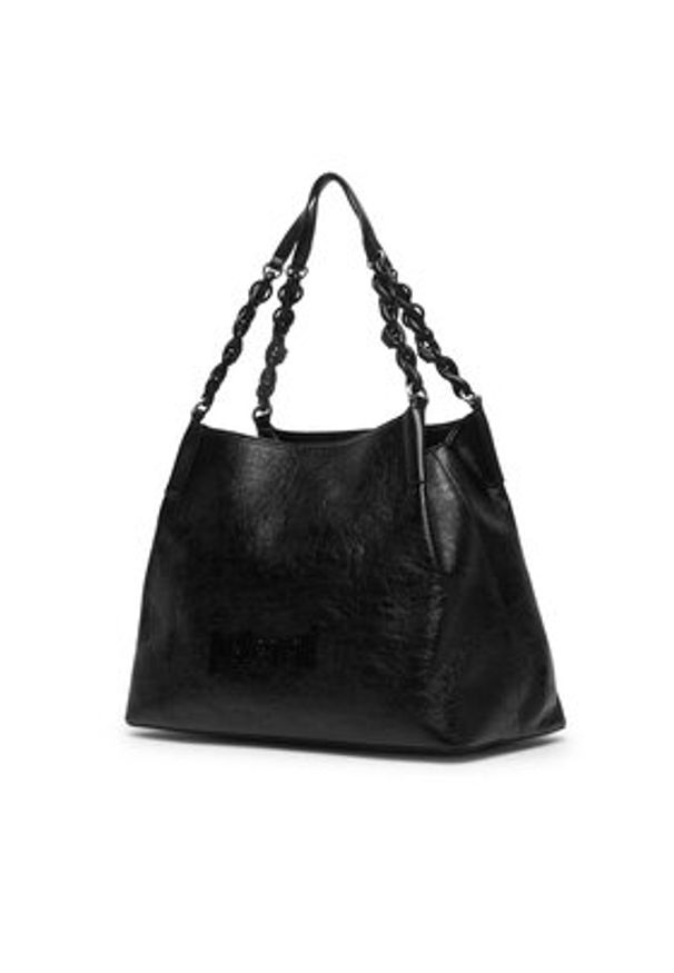 Just Cavalli Torebka 80RA4BC6 ZSD86 Czarny. Kolor: czarny. Materiał: skórzane