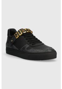 Guess sneakersy TRANI kolor czarny FM7TRA FAB12. Nosek buta: okrągły. Zapięcie: sznurówki. Kolor: czarny. Materiał: guma #3