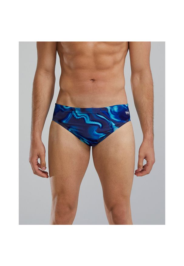 Spodenki pływackie TYR M DE BRIEF WAV. Kolor: niebieski