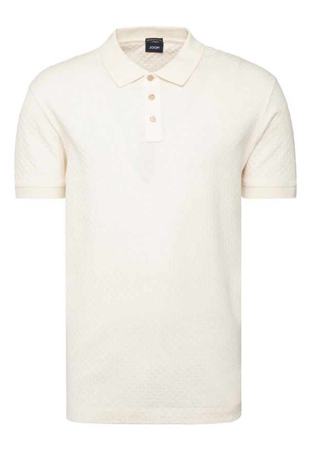 JOOP! Polo Roni 10100056 30100501 Écru Regular Fit. Typ kołnierza: polo. Materiał: bawełna