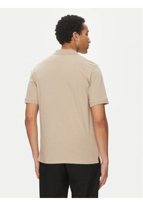 Jack & Jones Polo Jaxon 12268227 Beżowy Regular Fit. Typ kołnierza: polo. Kolor: beżowy. Materiał: bawełna