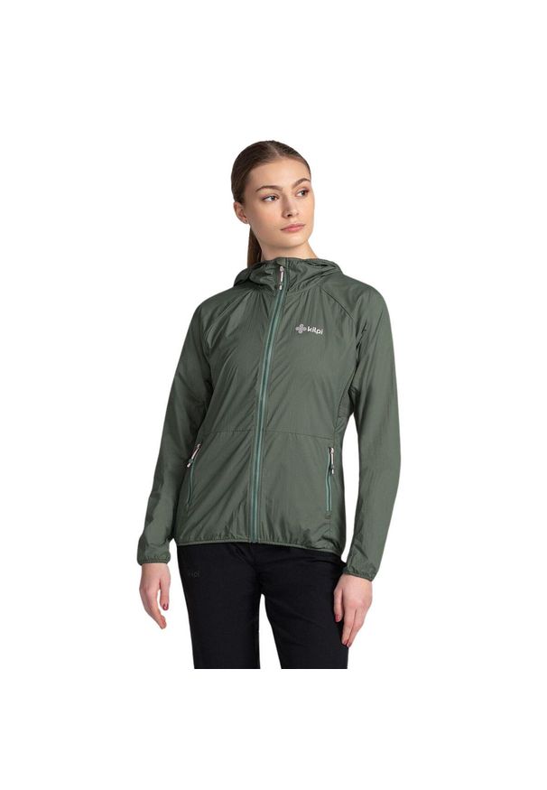Lekka kurtka outdooroowa damska Kilpi ROSA-W. Kolor: zielony. Materiał: nylon