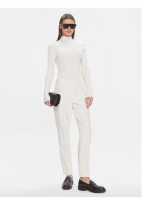BOSS - Boss Spodnie materiałowe Tiluna 50509166 Écru Regular Fit. Materiał: wiskoza