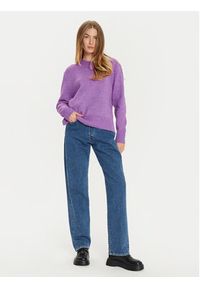 Brave Soul Sweter LK-248CARRY Fioletowy Regular Fit. Kolor: fioletowy. Materiał: syntetyk #4