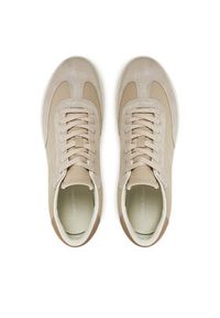 Calvin Klein Sneakersy Low Top Lace Up Cv Mix HM0HM01724 Beżowy. Kolor: beżowy. Materiał: materiał #4