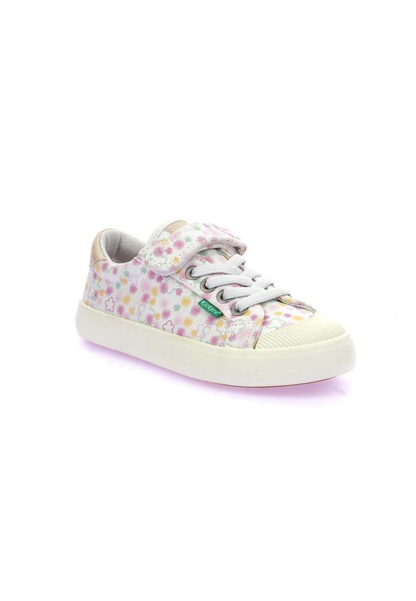 Trampki dziecięce Kickers Kickgoldi. Kolor: biały