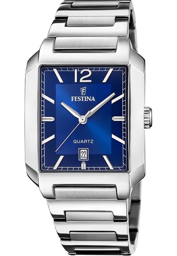 Zegarek Festina Zegarek męski Festina F20677-3 srebrny. Kolor: srebrny