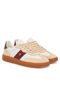 TOMMY HILFIGER - Tommy Hilfiger Sneakersy Premium Heritage FW0FW09497 Beżowy. Kolor: beżowy. Materiał: skóra #2