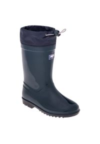 BEJO - Kalosze Bejo Kai Wellies Jr 92800432333 niebieskie. Wysokość cholewki: przed kolano. Kolor: niebieski. Materiał: poliester. Szerokość cholewki: normalna