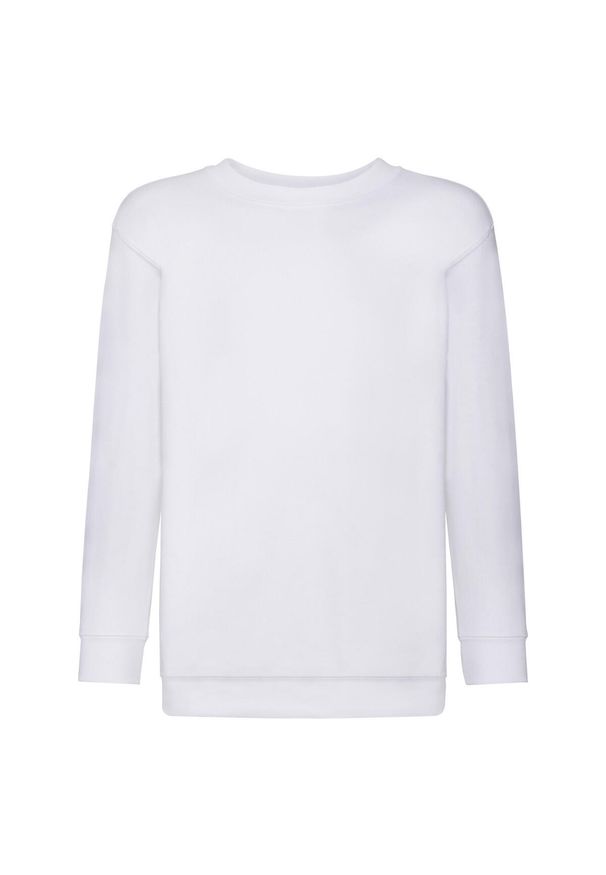 FRUIT OF THE LOOM - Bluza Dziecięca Classic Plain Setin. Kolor: biały