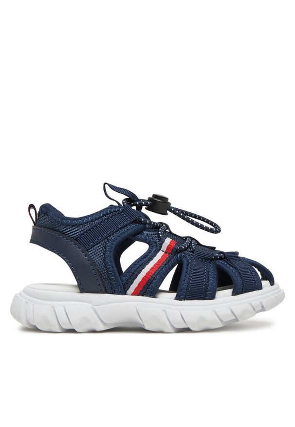 TOMMY HILFIGER - Sandały Tommy Hilfiger. Kolor: niebieski