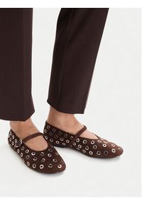 Badura Baleriny EO-ALANI-V2267-115 Brązowy. Kolor: brązowy. Materiał: zamsz, skóra #5