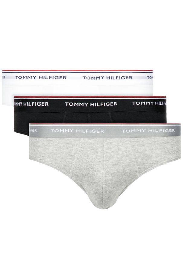 TOMMY HILFIGER - Tommy Hilfiger Komplet 3 par slipów 1U87903766 Kolorowy. Materiał: bawełna. Wzór: kolorowy