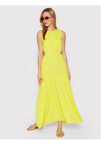 Desigual Sukienka letnia Karen 22SWVW69 Żółty Regular Fit. Kolor: żółty. Materiał: wiskoza. Sezon: lato #5