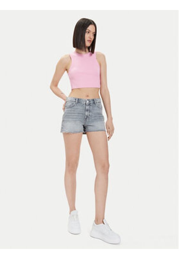 only - ONLY Szorty jeansowe Jaci 15314427 Szary Loose Fit. Kolor: szary. Materiał: jeans, bawełna