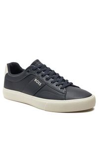 BOSS - Boss Sneakersy Aiden Tenn Flpp 50517289 Granatowy. Kolor: niebieski. Materiał: skóra #5