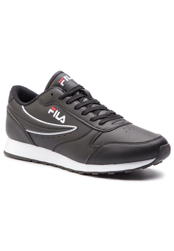 Sneakersy Fila Orbit Low 1010263.25Y Black. Kolor: czarny. Materiał: skóra