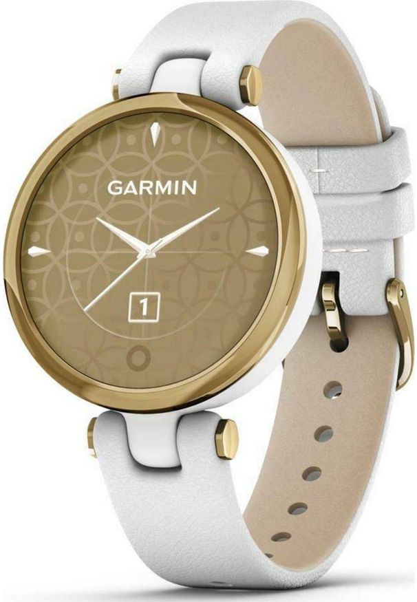 GARMIN - Zegarek sportowy Garmin Lily Biały (010-02384-B3). Kolor: biały. Styl: sportowy