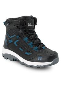 Jack Wolfskin Trekkingi Vojo Texapore Mid K 4042181 Czarny. Kolor: czarny. Sport: turystyka piesza