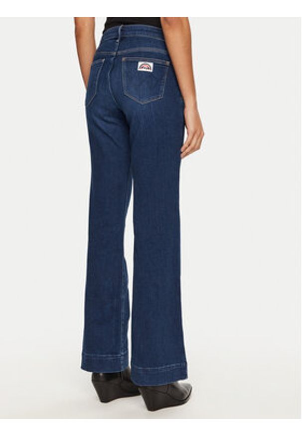 Wrangler Jeansy 112351028 Granatowy Flare Fit. Kolor: niebieski