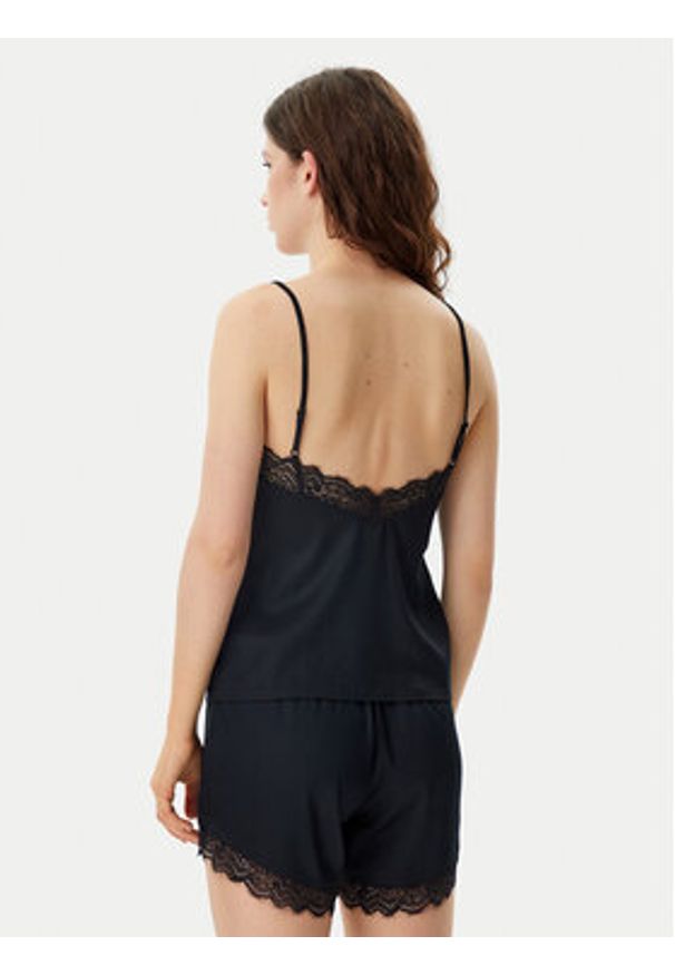 Hugo - HUGO Koszulka piżamowa Red Label 50531653 Czarny Regular Fit. Kolor: czarny. Materiał: wiskoza