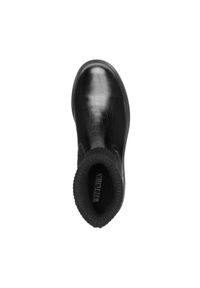 Wittchen - Damskie sztyblety ze skóry croco ze ściągaczem. Nosek buta: okrągły. Zapięcie: bez zapięcia. Kolor: czarny. Materiał: skóra. Szerokość cholewki: normalna. Styl: klasyczny, elegancki #5