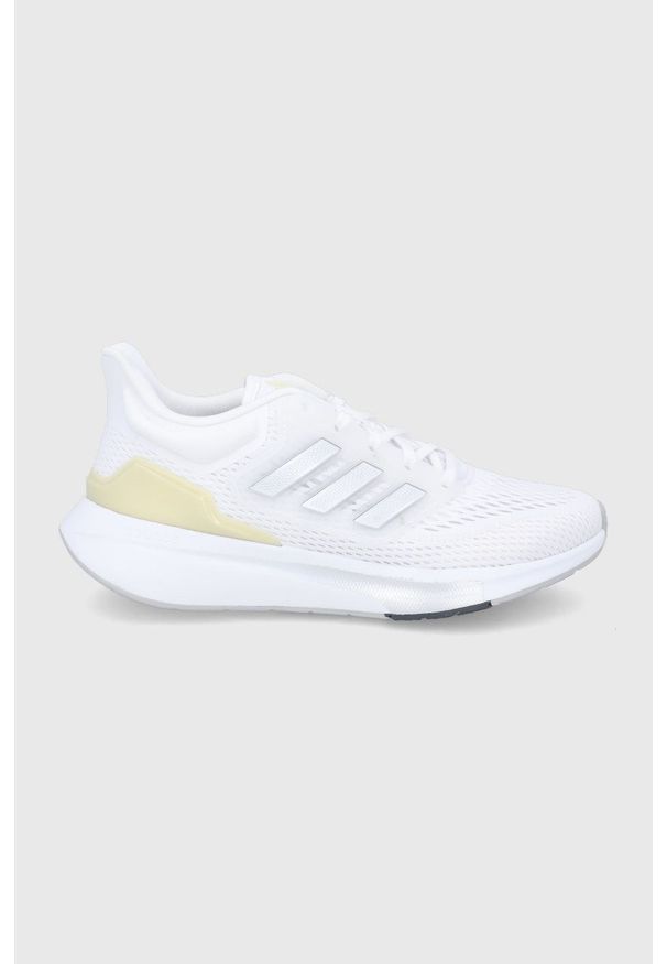 Adidas - adidas buty do biegania EQ21 GZ0591 kolor biały. Zapięcie: sznurówki. Kolor: biały. Materiał: materiał. Szerokość cholewki: normalna