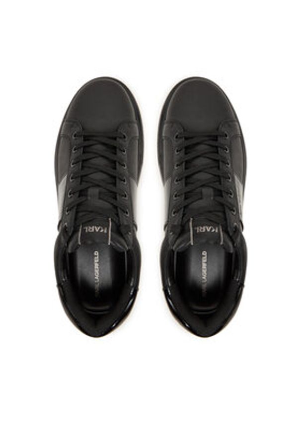 Karl Lagerfeld - KARL LAGERFELD Sneakersy KL52615A Czarny. Kolor: czarny. Materiał: skóra