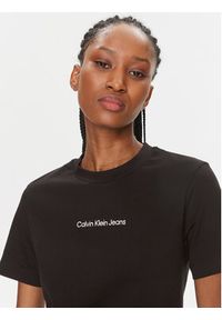 Calvin Klein Jeans T-Shirt J20J221065 Czarny Regular Fit. Kolor: czarny. Materiał: bawełna
