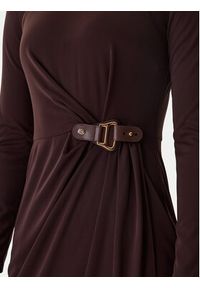 Lauren Ralph Lauren - LAUREN RALPH LAUREN Sukienka codzienna 250951397001 Brązowy Slim Fit. Okazja: na co dzień. Kolor: brązowy. Materiał: syntetyk. Typ sukienki: proste. Styl: casual #5