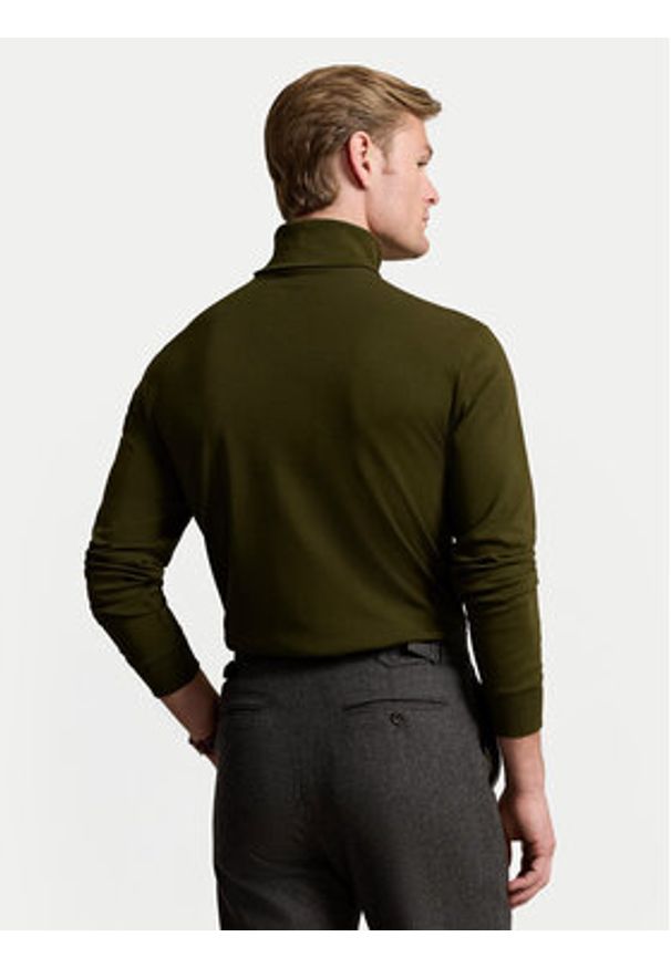Polo Ralph Lauren Golf 710760126025 Zielony Regular Fit. Typ kołnierza: golf, polo. Kolor: zielony. Materiał: bawełna