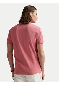 Polo Ralph Lauren Polo 710536856466 Różowy Slim Fit. Typ kołnierza: polo. Kolor: różowy. Materiał: bawełna #5