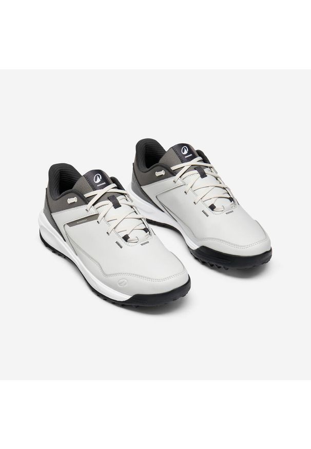 INESIS - Buty do golfa wodoodporne MW500. Kolor: szary. Materiał: kauczuk. Szerokość cholewki: normalna. Sport: golf