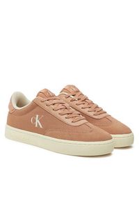 Calvin Klein Jeans Sneakersy Classic Cupsole Low Mix Mg Wn YW0YW01636 Różowy. Kolor: różowy. Materiał: materiał