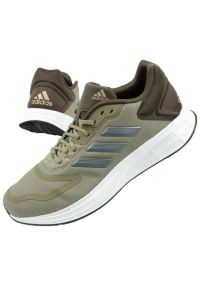 Adidas - Buty sportowe adidas Duramo 10 M GW4073 zielone. Okazja: na co dzień. Zapięcie: sznurówki. Kolor: zielony. Materiał: syntetyk, guma. Szerokość cholewki: normalna