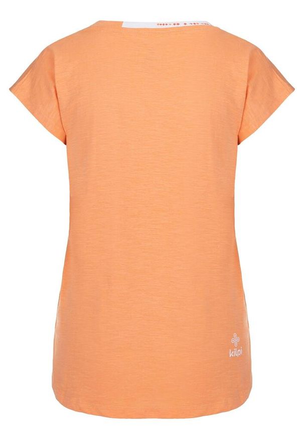 Damski bawełniany t-shirt Kilpi ROISIN-W. Kolor: różowy, pomarańczowy, wielokolorowy. Materiał: bawełna. Sport: turystyka piesza