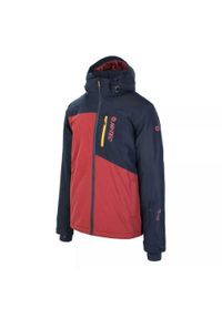 Hi-tec - Kurtka narciarska męska Hi-Tec Alpir. Typ kołnierza: kaptur. Kolor: czerwony, wielokolorowy. Materiał: syntetyk. Sezon: zima. Sport: narciarstwo #1