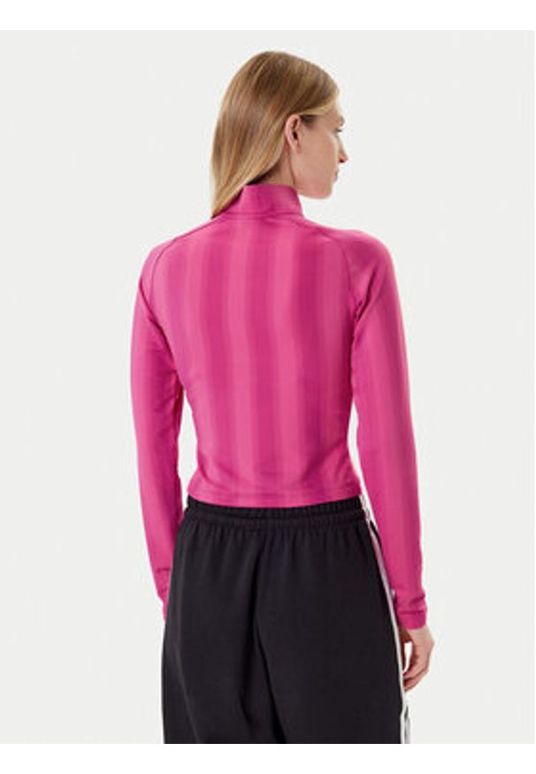 Adidas - adidas Bluza Half-Zip Graphic Football JW3638 Różowy Regular Fit. Kolor: różowy. Materiał: syntetyk