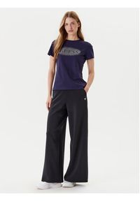 Guess T-Shirt V5YI08 J1314 Granatowy Regular Fit. Kolor: niebieski. Materiał: bawełna #4