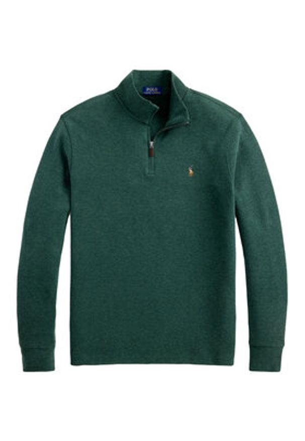 Polo Ralph Lauren Sweter 7,10672E+11 Zielony Regular Fit. Typ kołnierza: polo. Kolor: zielony. Materiał: bawełna