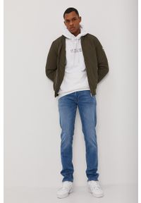 Cross Jeans - Bluza bawełniana. Okazja: na co dzień. Kolor: biały. Materiał: bawełna. Wzór: nadruk. Styl: casual #3