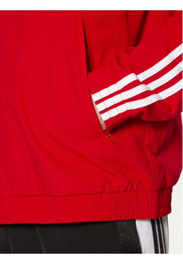 Adidas - adidas Bluza adicolor Firebird IT2495 Czerwony Loose Fit. Kolor: czerwony. Materiał: syntetyk