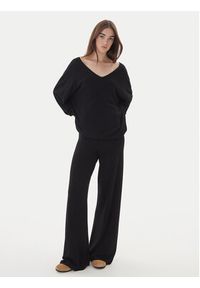 Kontatto Sweter 3M0815C Czarny Relaxed Fit. Kolor: czarny. Materiał: syntetyk #3