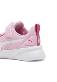 Puma - Dziecięce buty sportowe Flyer Runner V PUMA Pink Lilac White. Zapięcie: rzepy. Kolor: fioletowy, wielokolorowy, różowy, biały. Materiał: tkanina. Szerokość cholewki: normalna. Sport: turystyka piesza