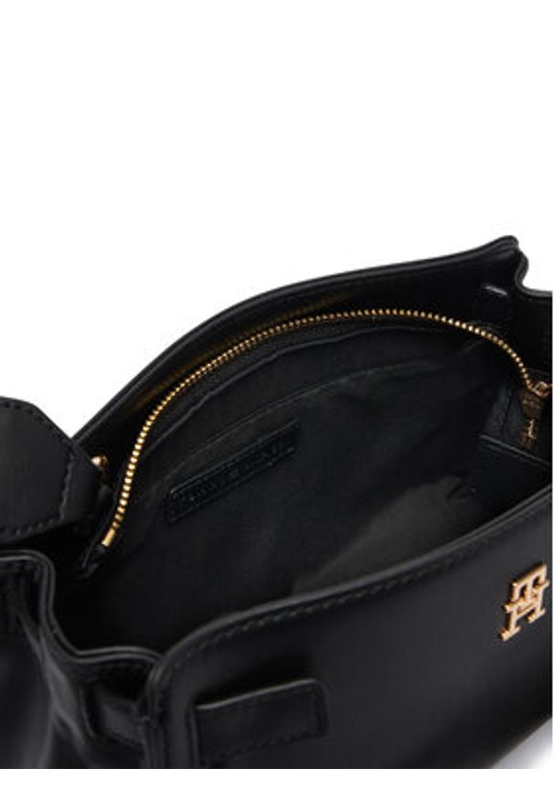 TOMMY HILFIGER - Tommy Hilfiger Torebka Th Joy Crossover AW0AW19065 Czarny. Kolor: czarny. Materiał: skórzane